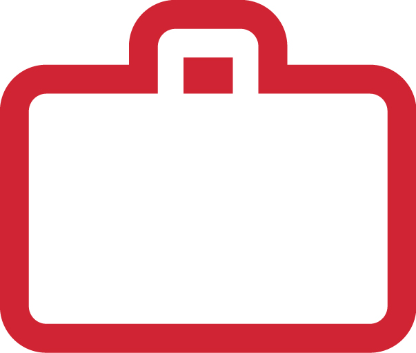 aic red icon bag