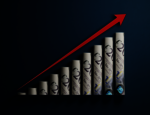 line graph money slope